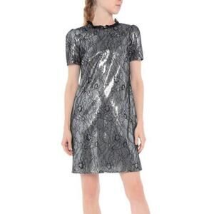 Michael Michael Kors Sequined Lace Shift Dress Size S